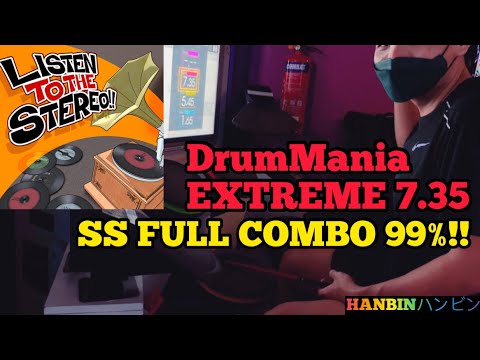 GITADORA【ギタドラ】LISTEN TO THE STEREO!! (DrumMania Extreme) SS FULL COMBO!!