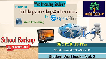 Word Processing | Session 9 | Understanding Track Changes and Comments | IT/ITeS | Class XII | Assam