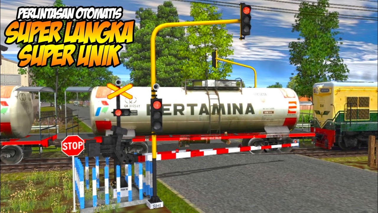 Perlintasan Kereta Api Otomatis Super Unik Terbaru - Perlintasan Kereta Api Trainz Simulator Eps 247