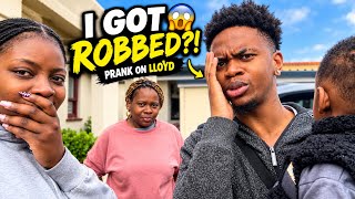 I PRANKED LLOYD THAT I GOT ROBBED… HIS MUM WAS IN ON IT! 😭😂