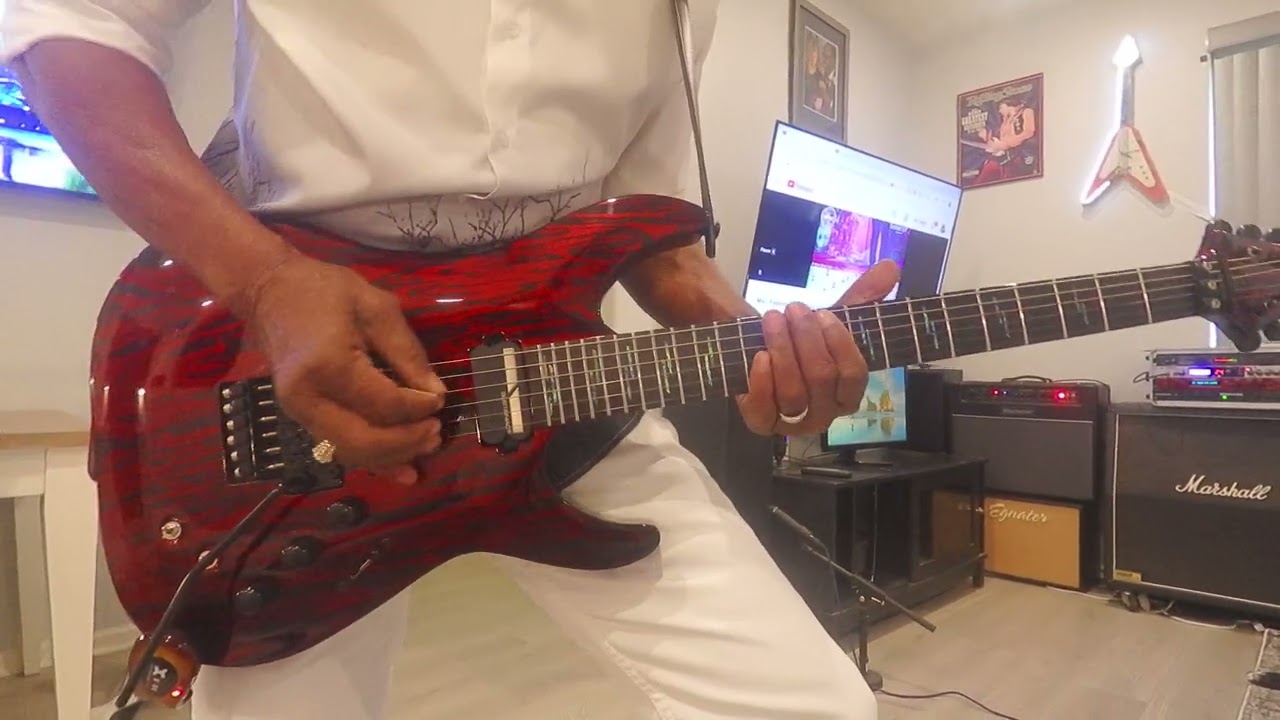 My Schecter C-1 FR-S Silver Mountain - Blood Moon