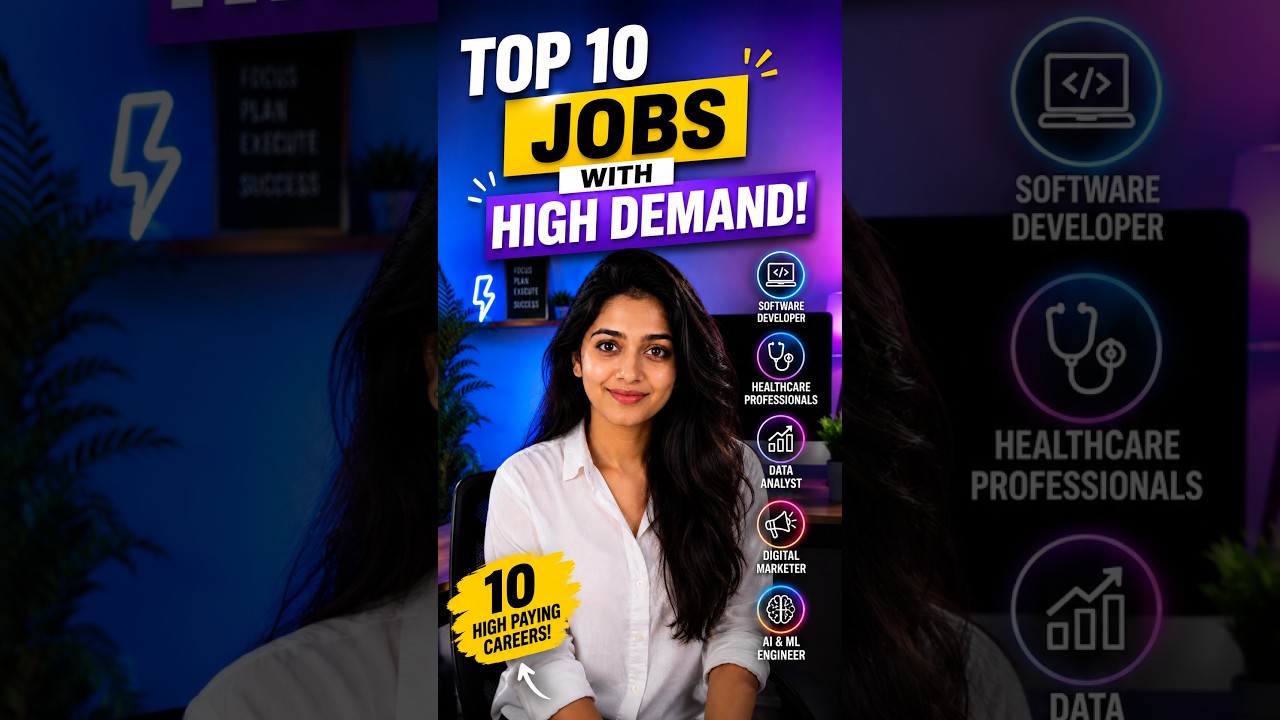 🚀Top 10 Fast-Growing Jobs #highdemandjobs#futurejobs   #highpayingjobs #careeradvice #trendingjobs