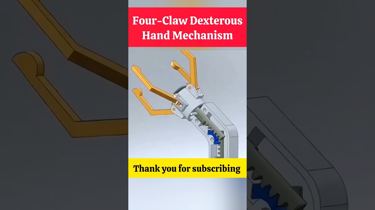 Smart Four-Claw Robotic Hand | Next-Level Mechanical Engineering 