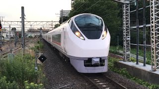 E657系K9編成我孫子駅1番線高速通過(目の前で電笛あり)