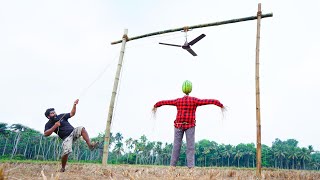 Fan Dropping On Head Experiment | കറങ്ങുന്ന ഫാൻ തലയിൽ വീണാൽ | M4 Tech |