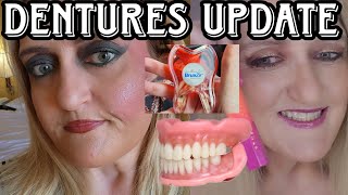 How I clean my Dentures! My 7 months update. #denture #dentureimplants #vlog