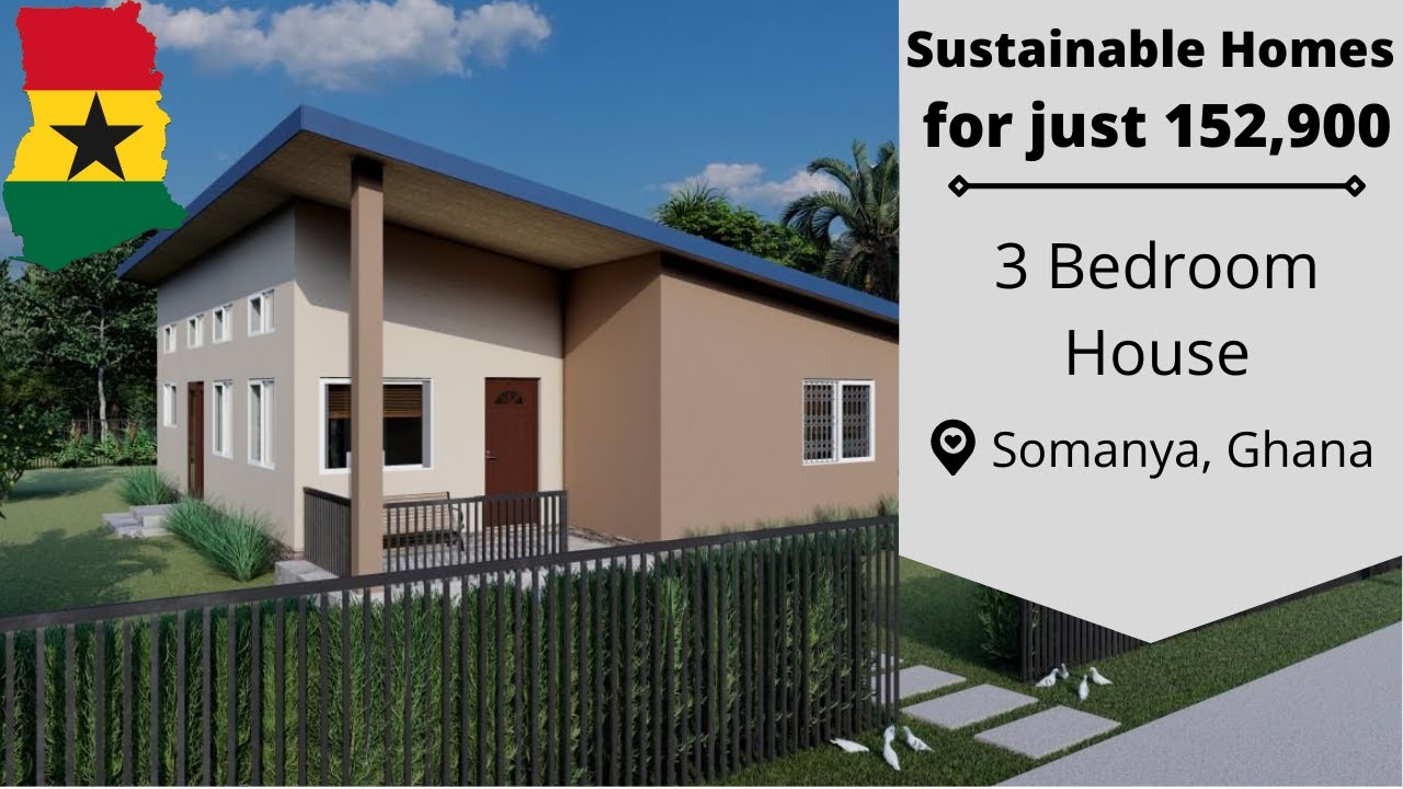 3 Bedroom Sustainable EcoVillas for Sale in Ghana (Somanya
