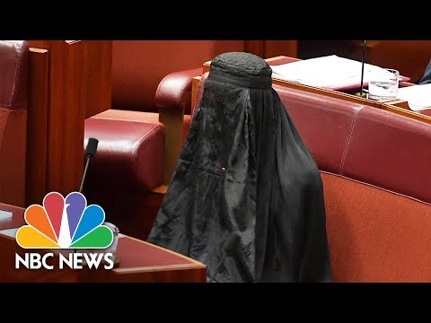 Australian Senator Caused Outrage When She Wore Burqa In Bid To Ban Them | NBC News