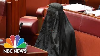 Australian Senator Caused Outrage When She Wore Burqa In Bid To Ban Them NBC News