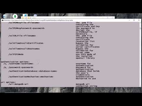 mongodb mongorestore restaurando una db - YouTube