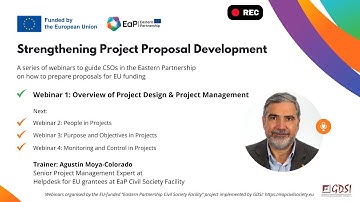 Webinar 1: Overview of Project Design and Project Management