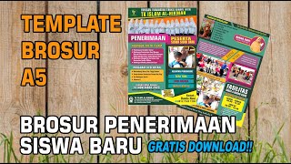 Template Brosur Penerimaan Siswa Baru Cdr | Cara Membuat Brosur Penerimaan Siswa Baru di CorelDraw