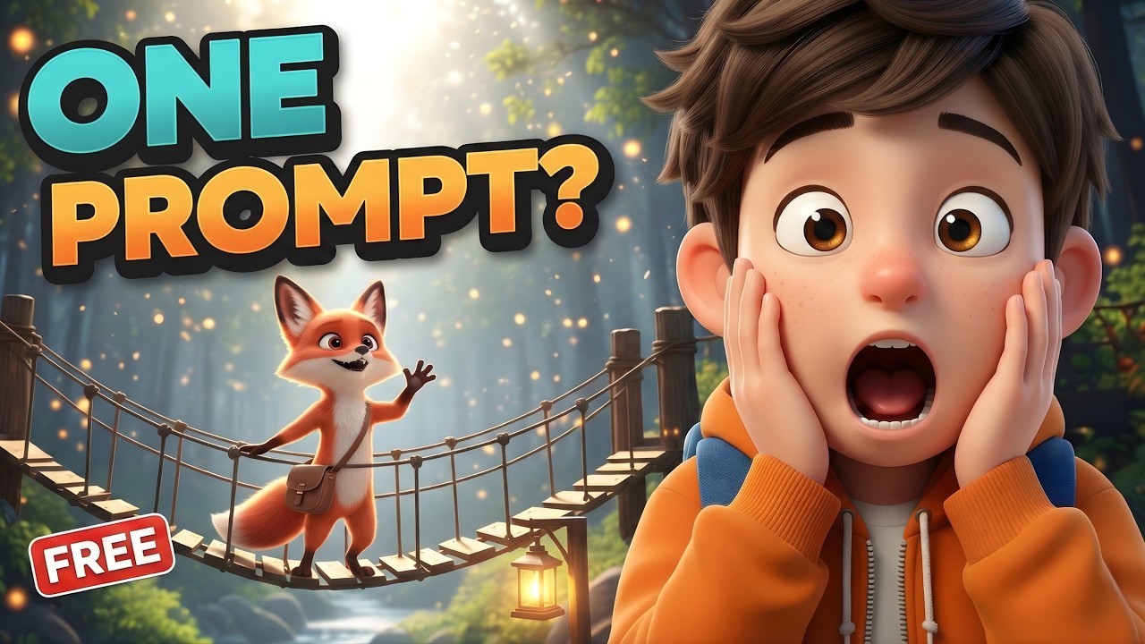 Make a Full 3D AI Cartoon for FREE (Master Prompt + Consistent Characters)