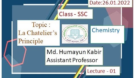EUGSC - Class - SSC, Subject - Chemistry, Lecture - 01, Md. Humayun Kabir, Assistant professor