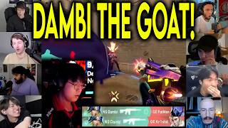 Valorant Streamers React To NS Dambi CRAZY 4k Against GE In VCT screenshot 2