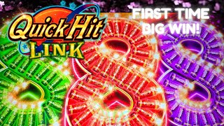 FIRST TIME LUCK! 🍀 Quick Hit Link PAYS OUT! (Almost Triple Our Money!)