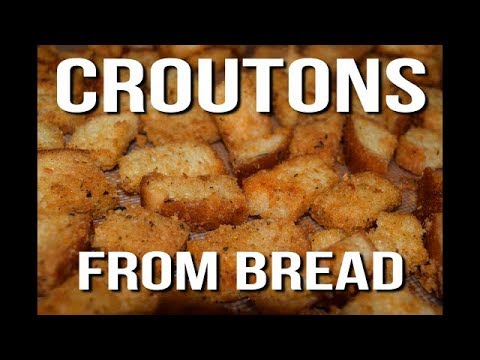 ვიდეო: როგორ საზ Croutons ღუმელში