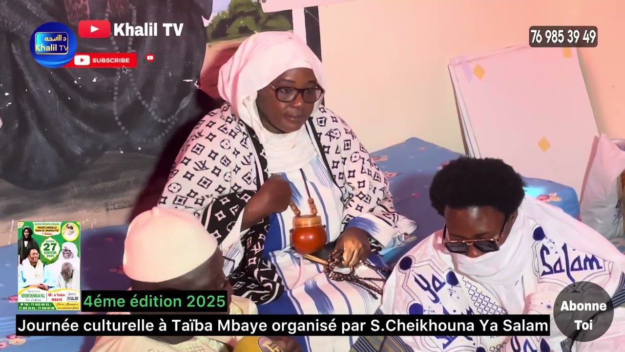 JOURNÉE CULTURELLE À TAÏBA MBAYE ORGANISÉ PAR S.CHEIKHOUNA YA SALAM 4éme édition 