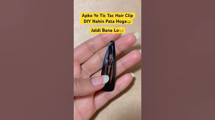 Super Easy Pinterest Tic Tac Hair Clip DIY #easy #diy #craft #pinterest #korean #valentinesday #love