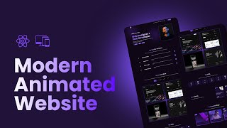 React.JS Modern Animated Website  Step by step tutorial | React.JS tutorial