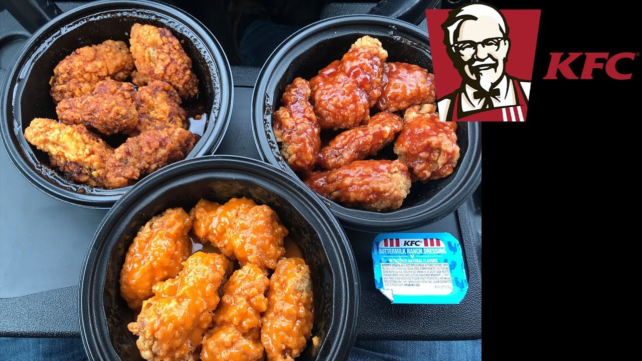 KFC (Kentucky Fried Chicken) Wings: Buffalo, Honey BBQ ...