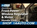 How to Replace Window Regulator 2001-05 Honda Civic