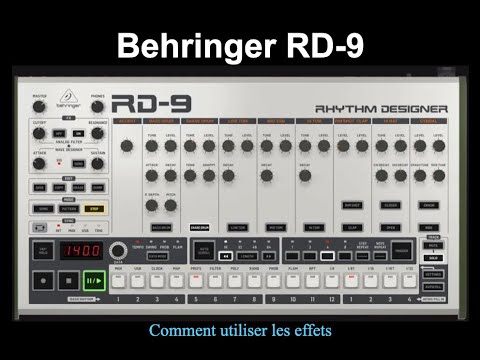 Behringer RD-9 - comment utiliser les effets