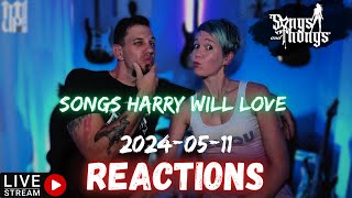 Songs Harry will Love LIVE Music Reactions with Harry and Sharlene! Songs and Thongs