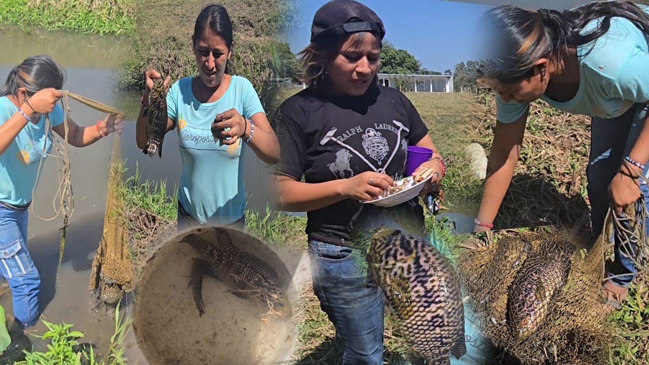 Reveca empeso apescar ella agrra unas tremendas mojarras en rio🤯😱mira que clase de 🐟