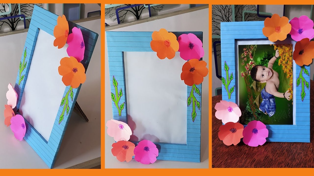 How To Make DIY 2D Color Block Paper Frames - Dream Green DIY