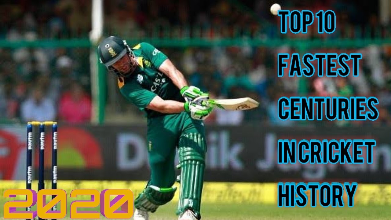 TOP 10 FASTEST CENTURIES IN CRICKET HISTORY 2020 Latest YouTube