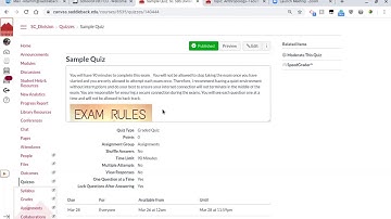 Quiz Settings in Canvas: extended time or extra attempt