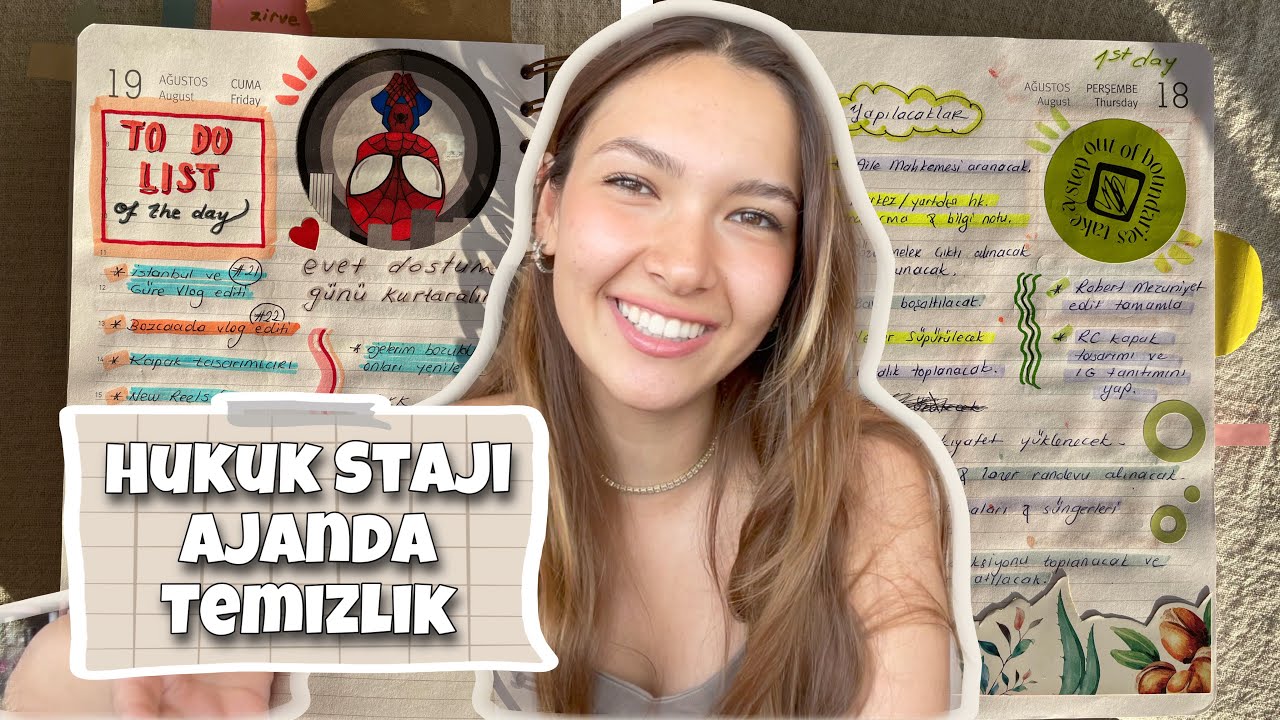 Ajanda doldurduk! ✨Stajım,Temizlik,Kutu açılımı/ Vlog 24