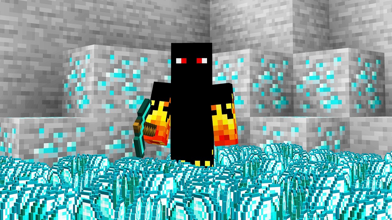 Quem Minera Mais Diamantes no Minecraft??????