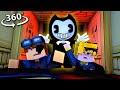 Escaping BENDY & The Ink Machine in 360/VR! - Minecraft 360 VR Video