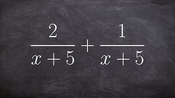 How to add two basic rational expressions with the same denominators