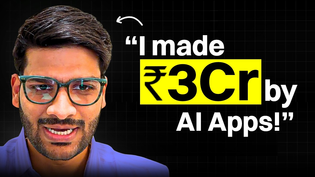How This 26 Yr Old Made ₹3 Crores with AI Apps