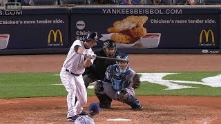 TB@NYY: McCann gets a hit on his check-swing