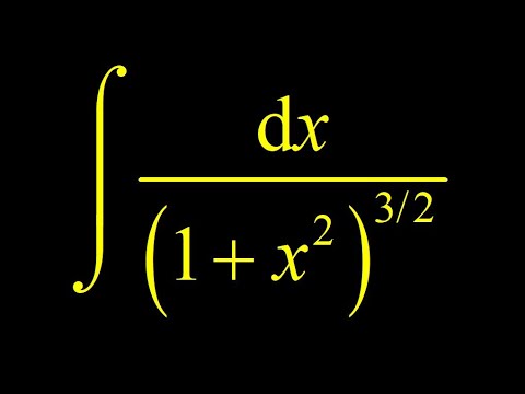 Trig substitution integral