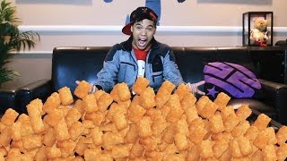 200 Tator Tots in 12 Min Challenge!