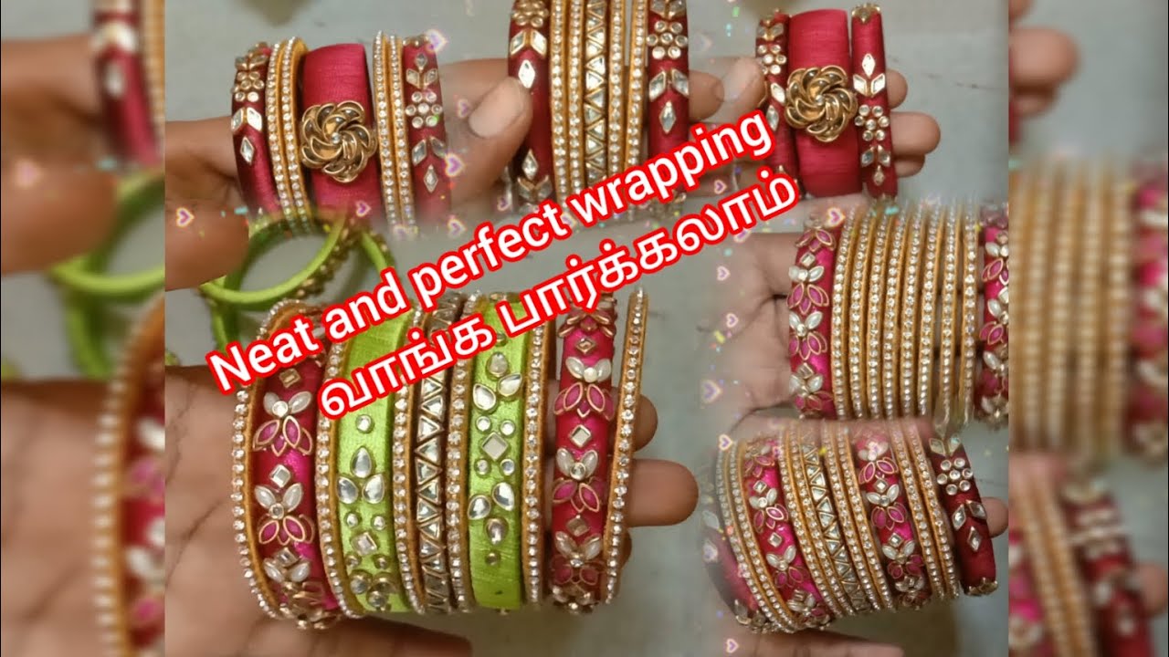 Bangle Method 👉 neat and perfect wrapping easy method 🥰#diy #handmade jewelery#bangle ...