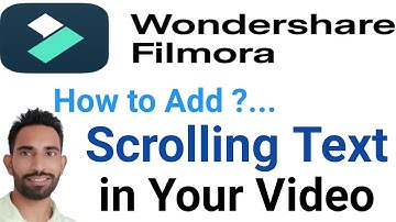 Wondershare filmora | How to use scrolling text in filmora | how to make scrolling text effect
