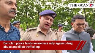 Bicholim police holds awareness rally against drug abuse and illicit trafficking