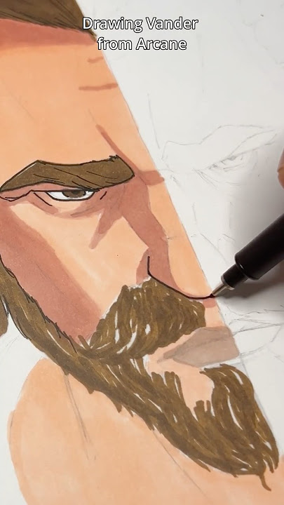 Drawing Vander from season 1 vs season 2 of Arcane