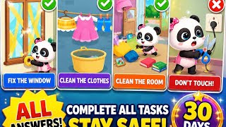 Baby Panda Home Safety Day 2 Walkthrough | All Answers & Full Gameplay #shorts screenshot 1