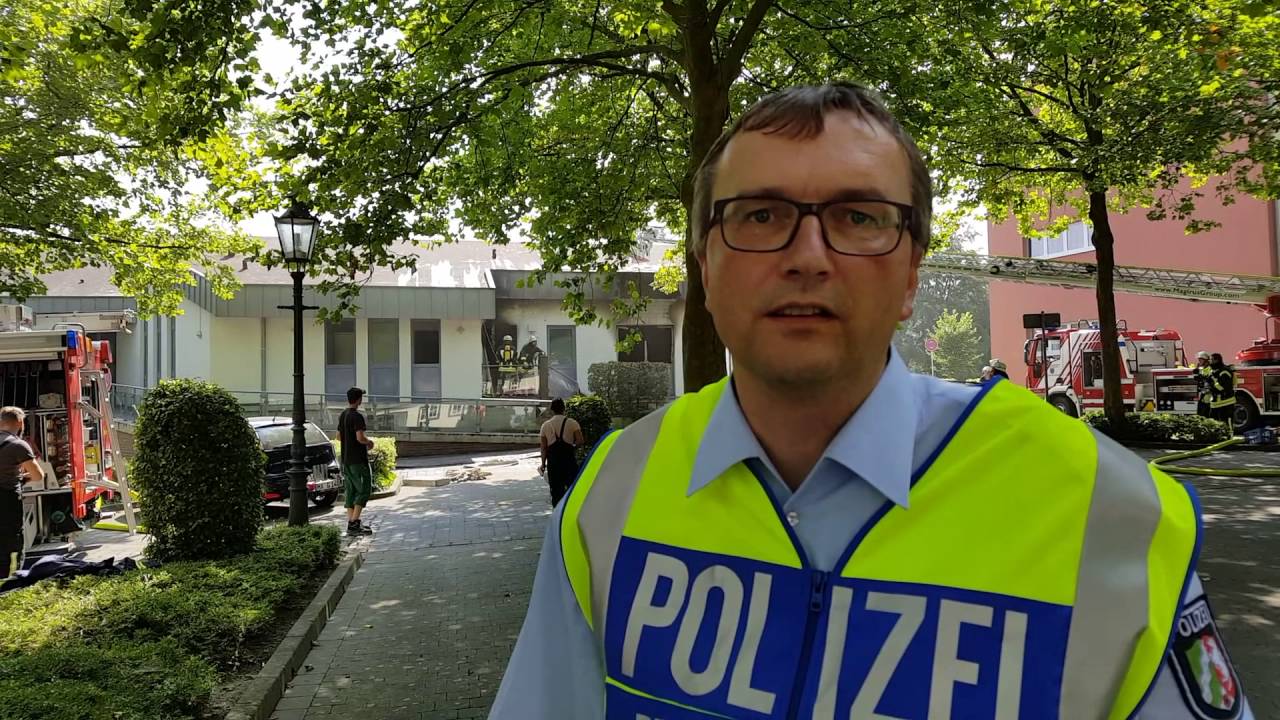 Feuer in der Stadthalle Beverungen
