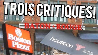Baton Rouge Houston Bar Grill et Boston Pizza - Trois Critiques de Restaurant