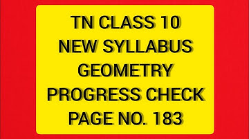 TN Samacheer 10 Maths New Syllabus Geometry Progress Check Page No 183.