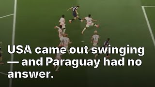 USA Run Riot: 4 Goals, 1 Statement vs Paraguay