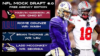 2024 NFL Mock Draft 6.0! WR and O-Line Heavy First Round!